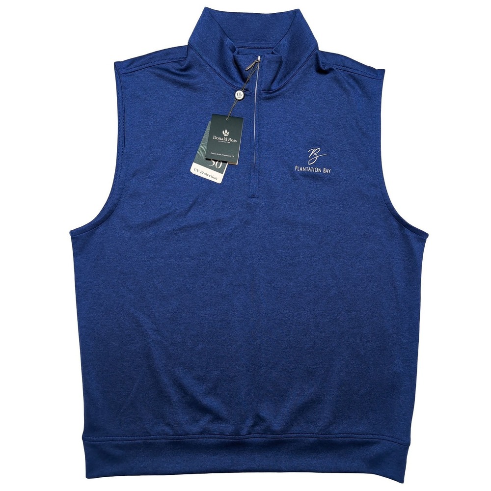 DONALD ROSS Falkirk Performance Vest Plantation Bay Golf Blue Medium M ~‎ New